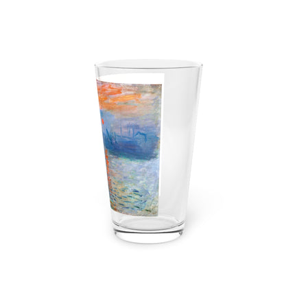 Sunrise by Claude Monet Glass, 16oz