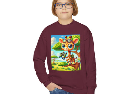 Giraffe Lookout Youth Crewneck Sweatshirt