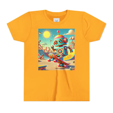 Skate Park Robot Youth Short Sleeve Tee