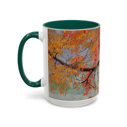 Autumn leaves by Edward Okuń Colorful Mugs (11oz, 15oz)