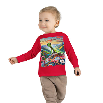The Joyful Mantis Toddler Long Sleeve Tee