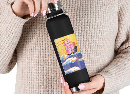 Golden Seas and Whimsical Dreams Copper Vacuum Insulated Bottle, 22oz