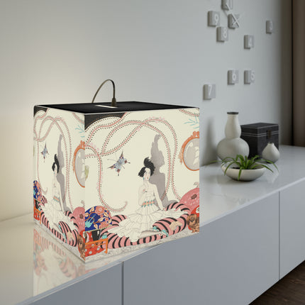 Minhuit … ou l’appartement a la mode by George Barbier Light Cube Lamp