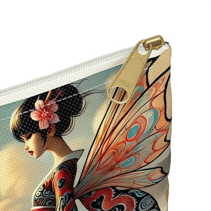 The Coastal Fairy Flat Pouch – Serene Grace & Oceanic Magic