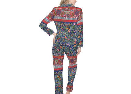 Chinese Ornament by Owen Jones Women's Satin Pajamas (AOP)