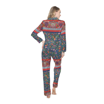Chinese Ornament by Owen Jones Women's Satin Pajamas (AOP)