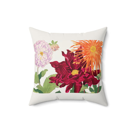 Dahlia by Tanigami Kônan Spun Polyester Square Pillow