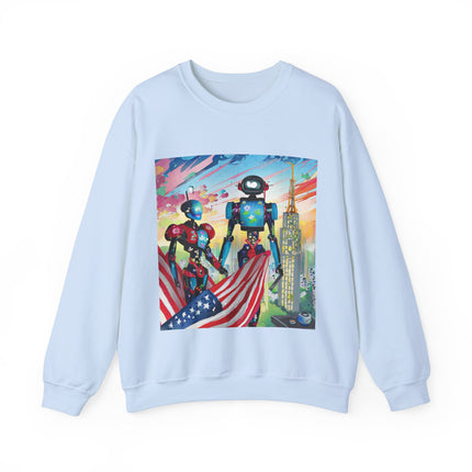 High Fashion Cyberpunk CIA Robots Unisex Heavy Blend™ Crewneck Sweatshirt