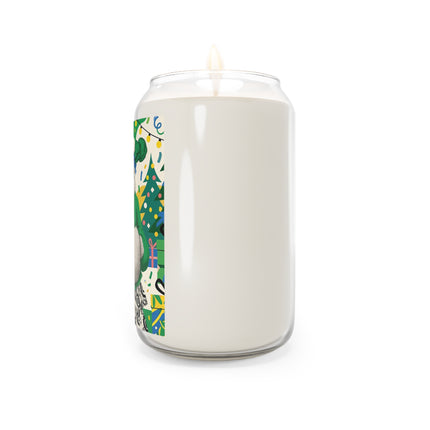 🍀🎄 The Emerald Holly Christmas Scented Soy Candle – Art Deco Holiday Elegance