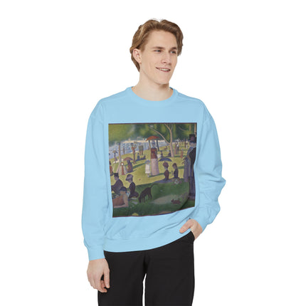 A Sunday on La Grande Jatte by Georges Seurat Unisex Garment-Dyed Sweatshirt