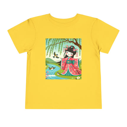 Sparrow Dance Geisha Fairy Toddler Short Sleeve Tee