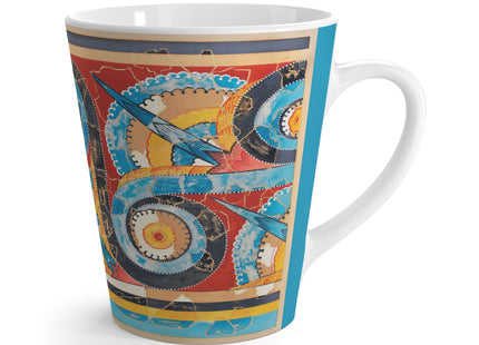 Reproduction of S-Spiral Frieze by Emile Gilliéron Latte Mug