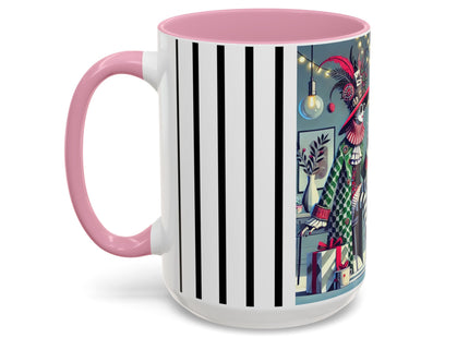 Whimsical Christmas Tea Party Colorful Mugs (11oz, 15oz)
