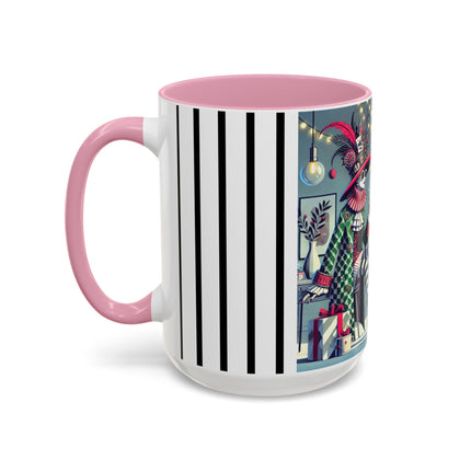 Whimsical Christmas Tea Party Colorful Mugs (11oz, 15oz)