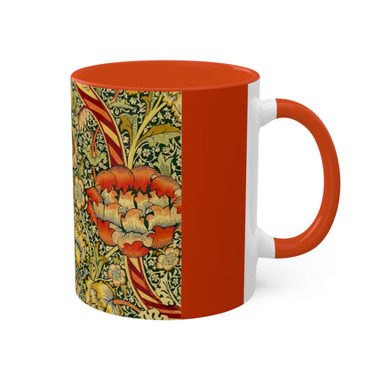 Chintz the Wandle Design by William Morris Colorful Mugs, 11oz