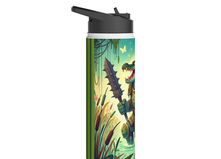 Swamp Tyrant Stainless Steel Water Bottle, Standard Lid