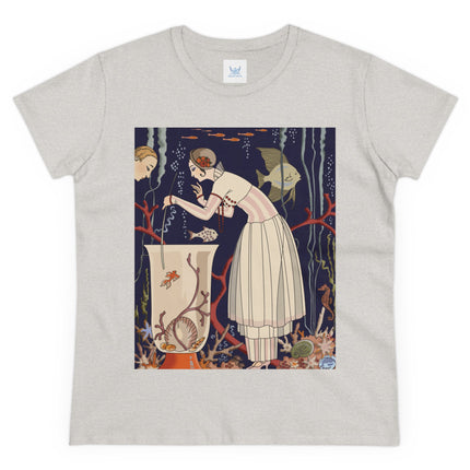L'Etourdissant Petit Poisson (The Dazzling Little Fish) by George Barbier Women's Midweight Cotton Tee