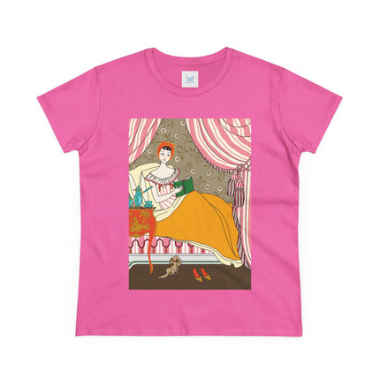 A Moment of Elegance and Comfort Women's Midweight Cotton Tee
