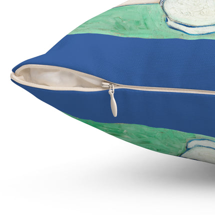 Irises by Vincent Van Gogh Spun Polyester Square Pillow