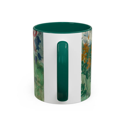 Flowers by August Babberger Colorful Mugs (11oz, 15oz)