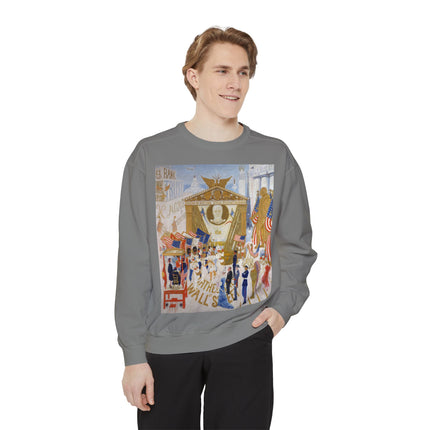 The Cathedrals of Wall Street Unisex Garment-Dyed Sweatshirt