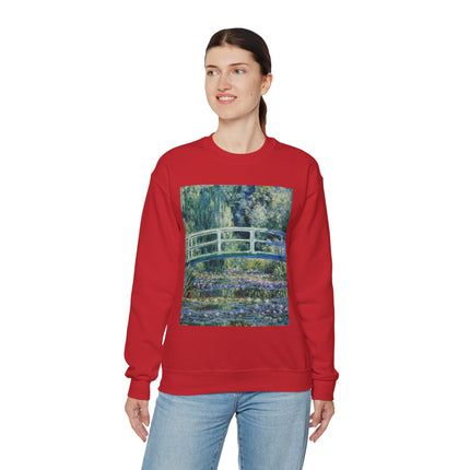 Water Lilies and Japanese Bridge by Claude Monet Heavy Blend™ Crewneck Sweatshirt
