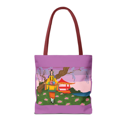 Elegance and Blooms: Vintage Glamour in Springtime Splendor Tote Bag (AOP)