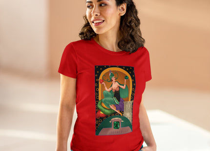 May & Emerald (from the Gem Series) by Sofia Chiostri Women's Midweight Cotton Tee