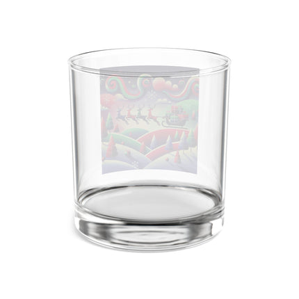 Festive Reindeer Flight Rocks Glass, 10oz