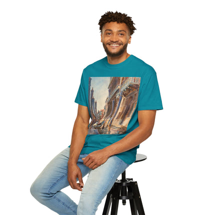 Gondola Moorings on the Grand Canal by John Singer Sargent  Unisex Garment-Dyed T-shirt