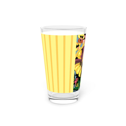 Enchanted Pansy Elegance Glass, 16oz