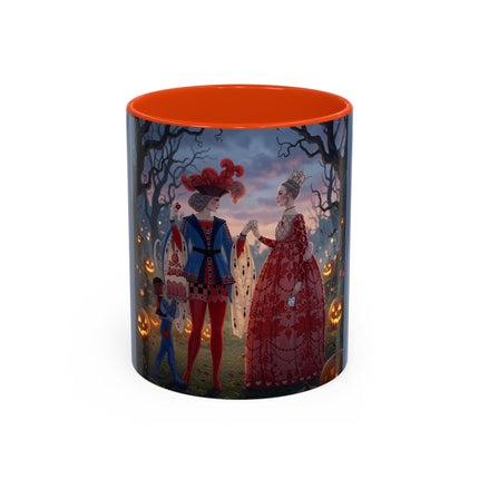 ♥️🎃 The Queen Of Hearts Halloween Masquerade Colorful Mug – Royal Halloween Fantasy