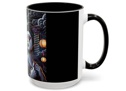 Geisha’s Black Ink Tears Colorful Mugs (11oz, 15oz)