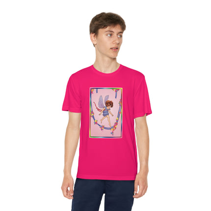 A Playful Fairy Jumps Rope Youth Competitor Tee – Magical Motion & Whimsical Joy
