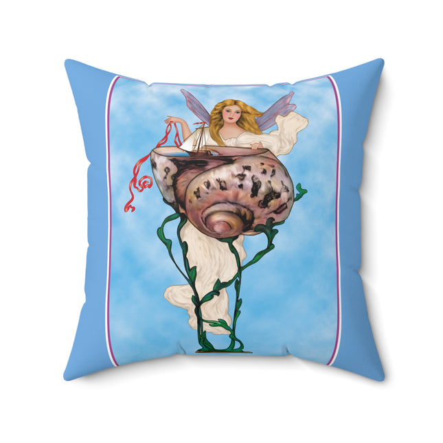 Enchanting Serenity Spun Polyester Square Pillow