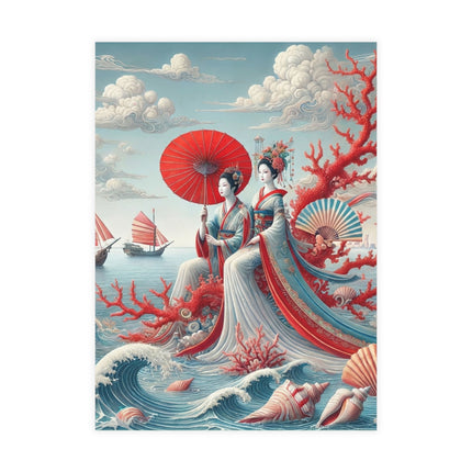 Ladies by the Quiet Sea Postcard Bundles (envelopes included) - Bundles of 10, 30, 50 Pieces