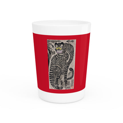 Talismanic Tiger Ceramic Shot Glass
