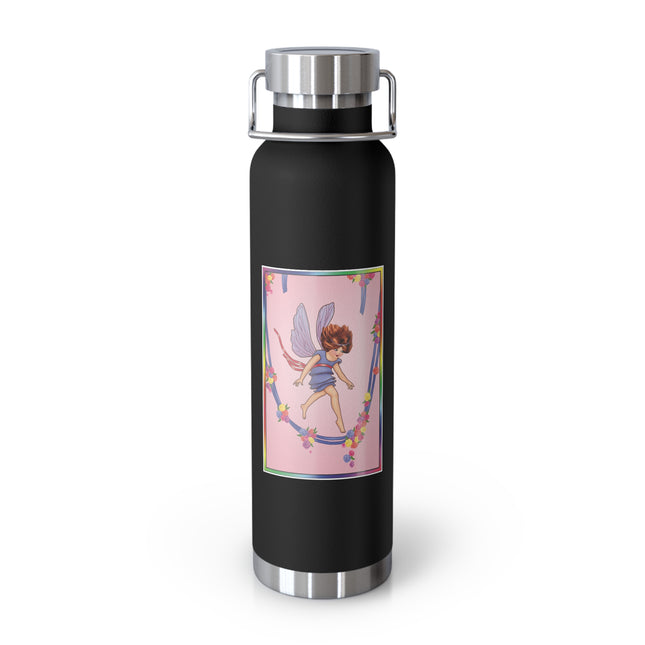 A Playful Fairy Jumps Rope Copper Vacuum Insulated Bottle, 22 oz