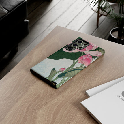 Blooming Lotus Flowers by Ohara Koson Phone Cases