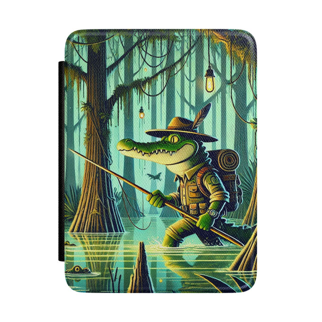 Swamp Stalker Kindle Case – Stealthy Predator & Misty Mystery