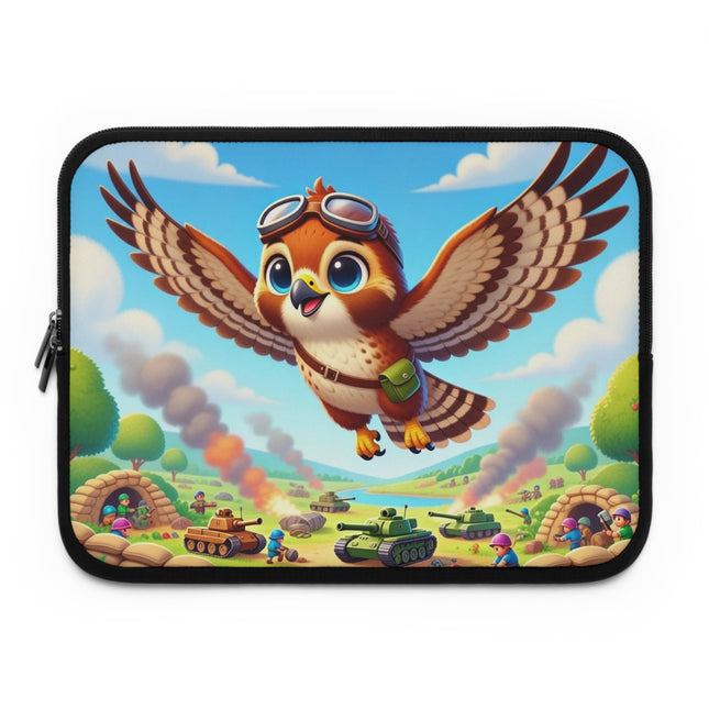 The Red-Tailed Hawk in Battle Laptop Sleeve – Flight, Courage & High-Flying Adventure