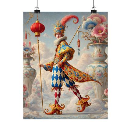 The Ornamental Jester Matte Vertical Posters