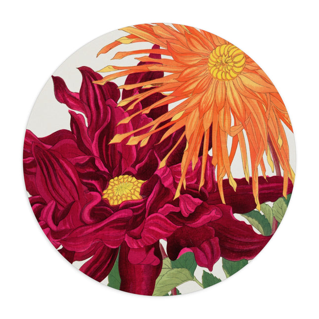 Dahlia by Tanigami Kônan Mouse Pad, Round and Rectangle