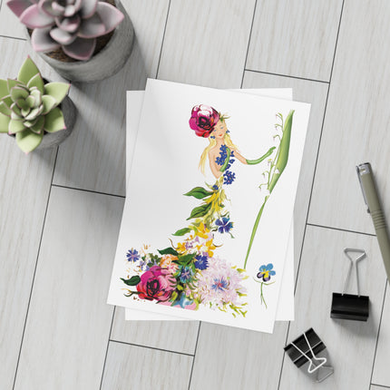 Blooming Splendor: A Floral Transformation Postcards (envelopes included) - Bundles of 10, 30, 50 Pieces