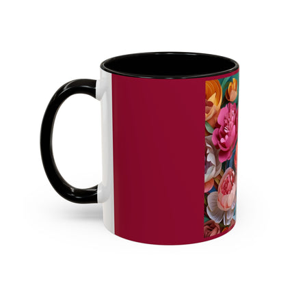 Peonies in Full Bloom Colorful Mugs (11oz, 15oz)