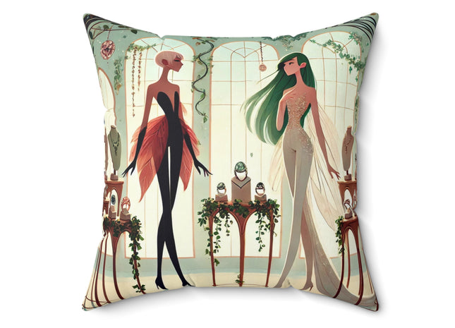 Fairy Treasures Spun Polyester Square Pillow