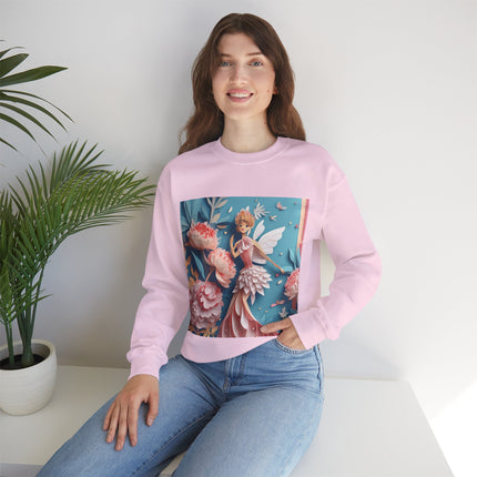 Peony Fairy Unisex Heavy Blend™ Crewneck Sweatshirt