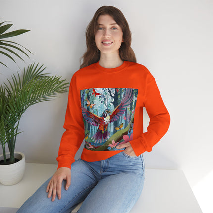 Colorful Raptor Unisex Heavy Blend™ Crewneck Sweatshirt