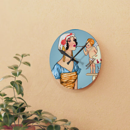 The Enchanting Painter Acrylic Wall Clock