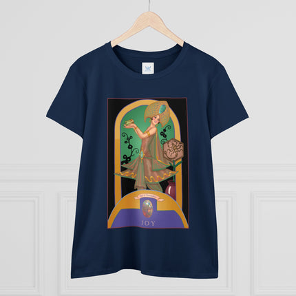 October & Opal, Tourmaline (from the Gem Series) by Sofia Chiostri Women's Midweight Cotton Tee